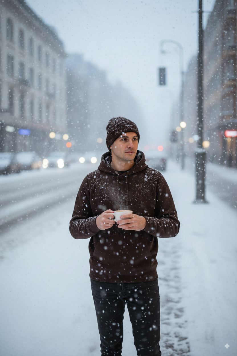 Erkek Kışlık Kalın Bere Pamuklu Katlamalı Stone Model Sıcak Tutar Esnek Rüzgar Geçirmez